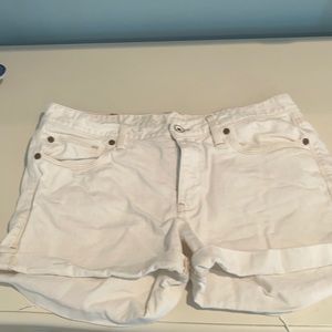 White Jean shorts size 30